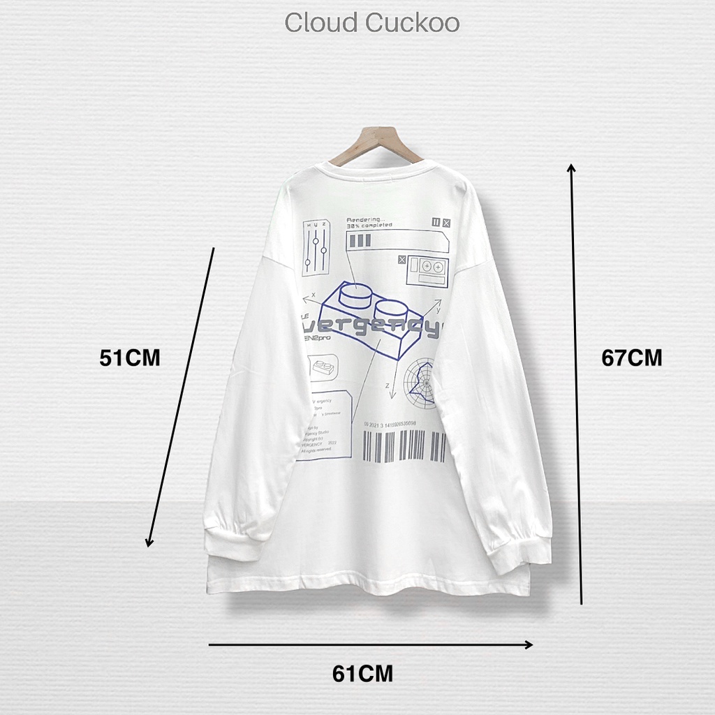 Áo Dài Tay Chất Cotton Mùa Thu In Hình Phong Cách Space Vũ Trụ - Mã Số: KD0175