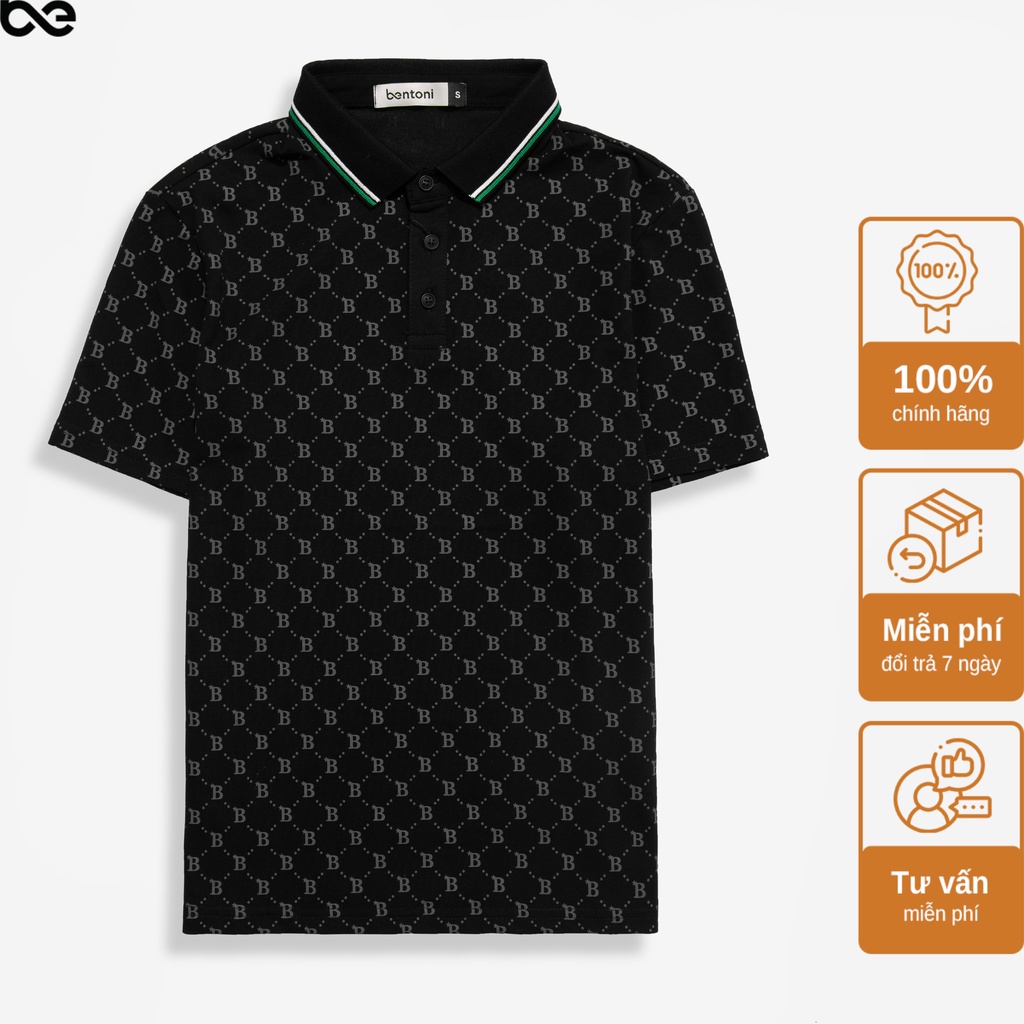 Áo Polo nam cổ bẻ  B Pattern Polo  vải Cotton xuất xịn, chuẩn form, sang trọng, thanh lịch BENTONI