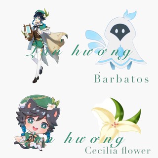set nhãn dán sticker venti genshin impact