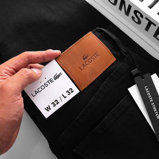 Quần LACOSTE Jean Black &WHITE