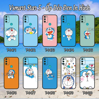 Ốp lưng Vsmart Star 5 - Ốp dẻo đen in hình Mèo Mập Doraemon