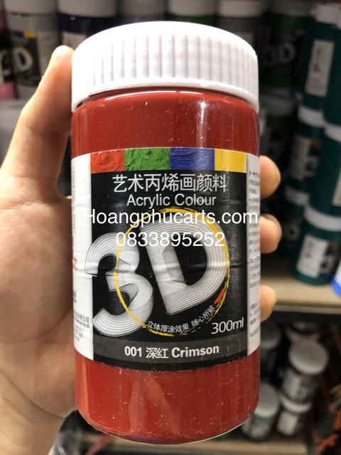 MÀU ACRYLIC 3D 300ml - CÁC TÔNG MÀU KHÁC