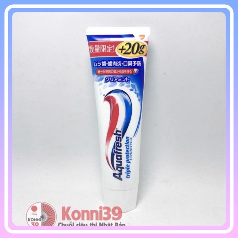 [Chính hãng] [hàng Nhật nội địa]  Kem đánh răng Aquafresh +20gr (2 mùi vị)