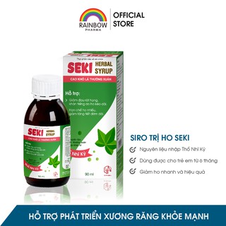 [Lá thường xuân nhập Thổ Nhĩ Kỳ] Siro Seki - Giảm ho, đau rát họng, Kháng viêm, Kháng khuẩn