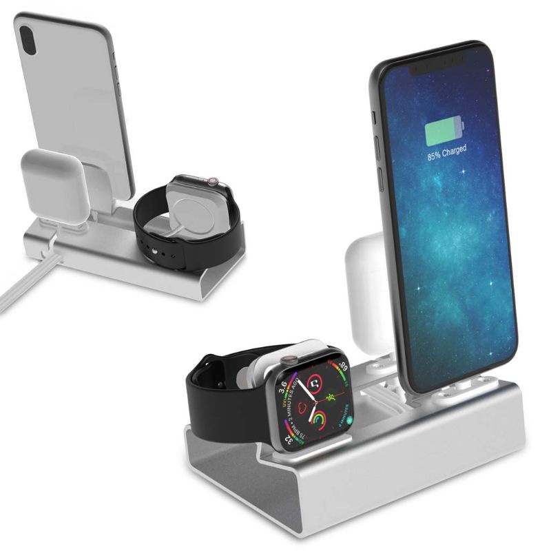 Giá Đỡ Kiêm SạC 3 Trong 1 Cho ĐồNg Hồ Apple Watch Series 1 2 3 4 1