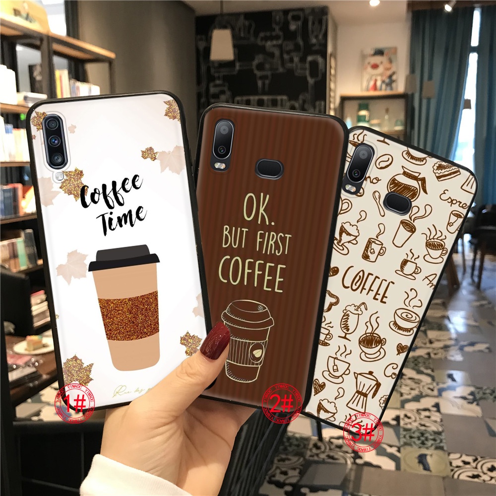 Ốp Điện Thoại TPU Mềm Họa Tiết Cà Phê Hoạt Hình 49Q Cho iPhone 6 6S 7 8 Plus X XS XR 11 Pro Max