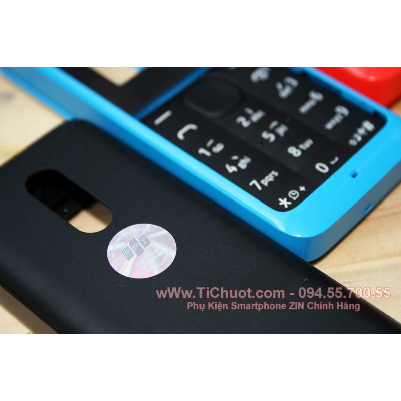 [Model sạc chân kim] Vỏ phím NOKIA 105 1 sim 2013 ZIN Nguyên Tem Bạc + RON