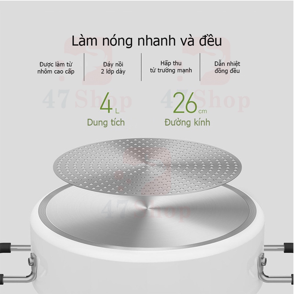 Nồi lẩu Xiaomi Mijia Induction Cooker Dùng Cho Bếp Từ Đa Năng - SP Chính Hãng