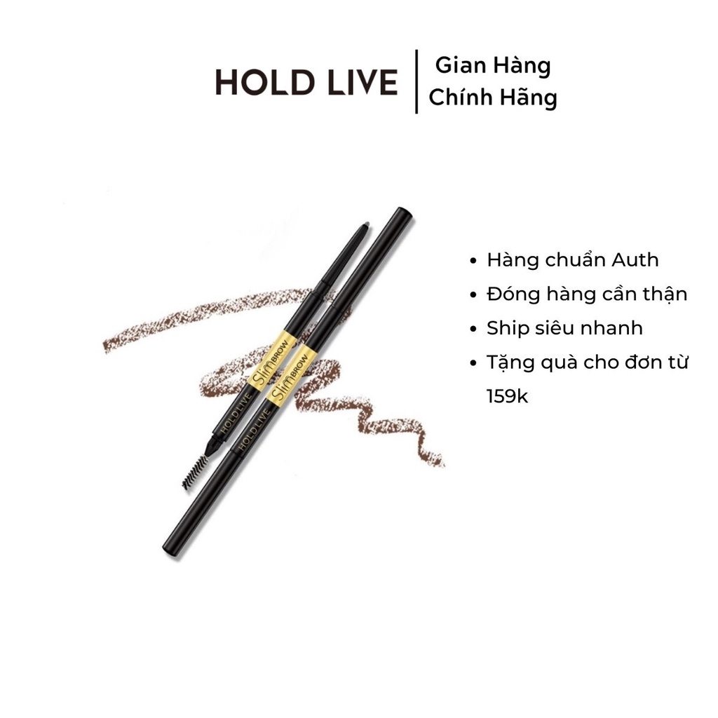 Chì kẻ mày Hold Live Slim Brow HL229 nét mảnh dễ lên màu lâu trôi dễ kẻ nội địa trung chính hãng