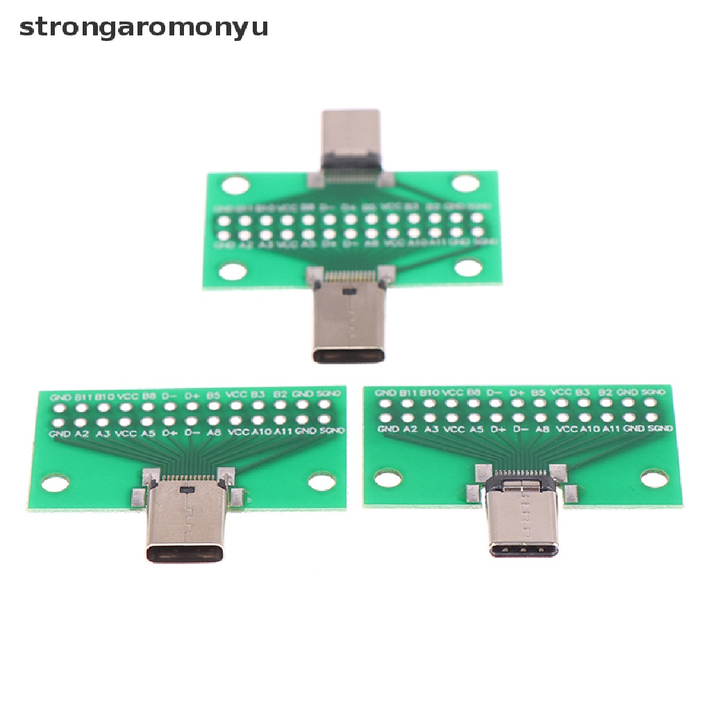 Đầu nối điều hợp bảng PCB USB loại C 24+2 chân ổ cắm 2.54mm