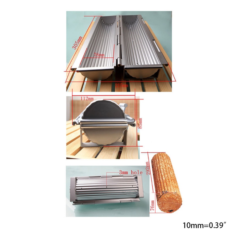 Khuôn Làm Bánh Mì Bằng Nhôm Chống Dính Tiện Dụng Diy