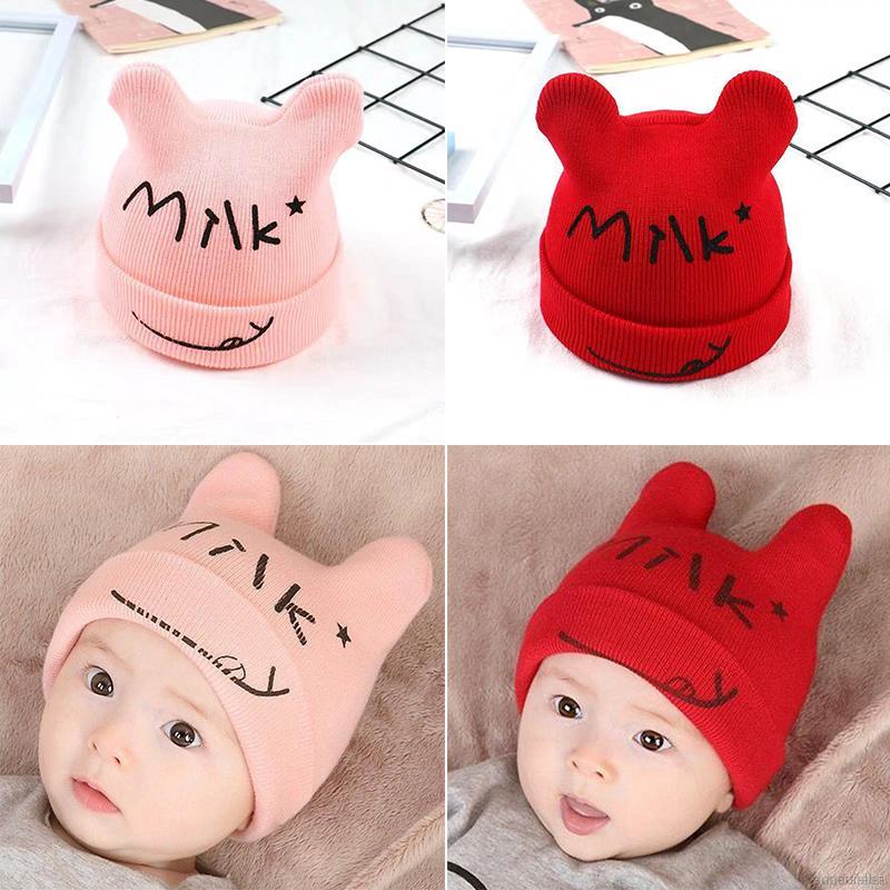 Mũ Len Trùm Đầu Hình Động Vật Dễ Thương Dành Cho Bé