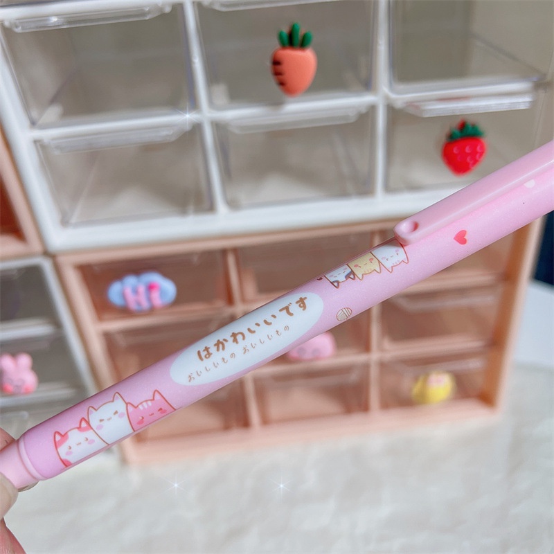 Bộ 6 Cây Bút Mực Dạng Ấn Họa Tiết Hoạt Hình Dễ Thương Phong Cách ins Phiên Bản Giới Hạn