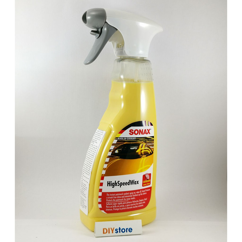 SONAX High Speed Wax - Dung dịch làm bóng và bảo vệ sơn xe (dùng khi bề mặt còn ướt), 500ml