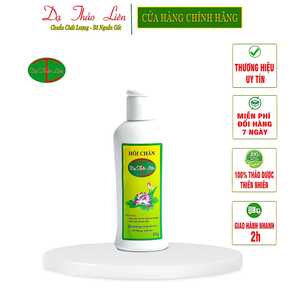 Bột Khử Mùi Hôi Chân DẠ THẢO LIÊN 100% Thảo Dược Thiên Nhiên 39g | 100% Natural Herbal Foot Powder 39g