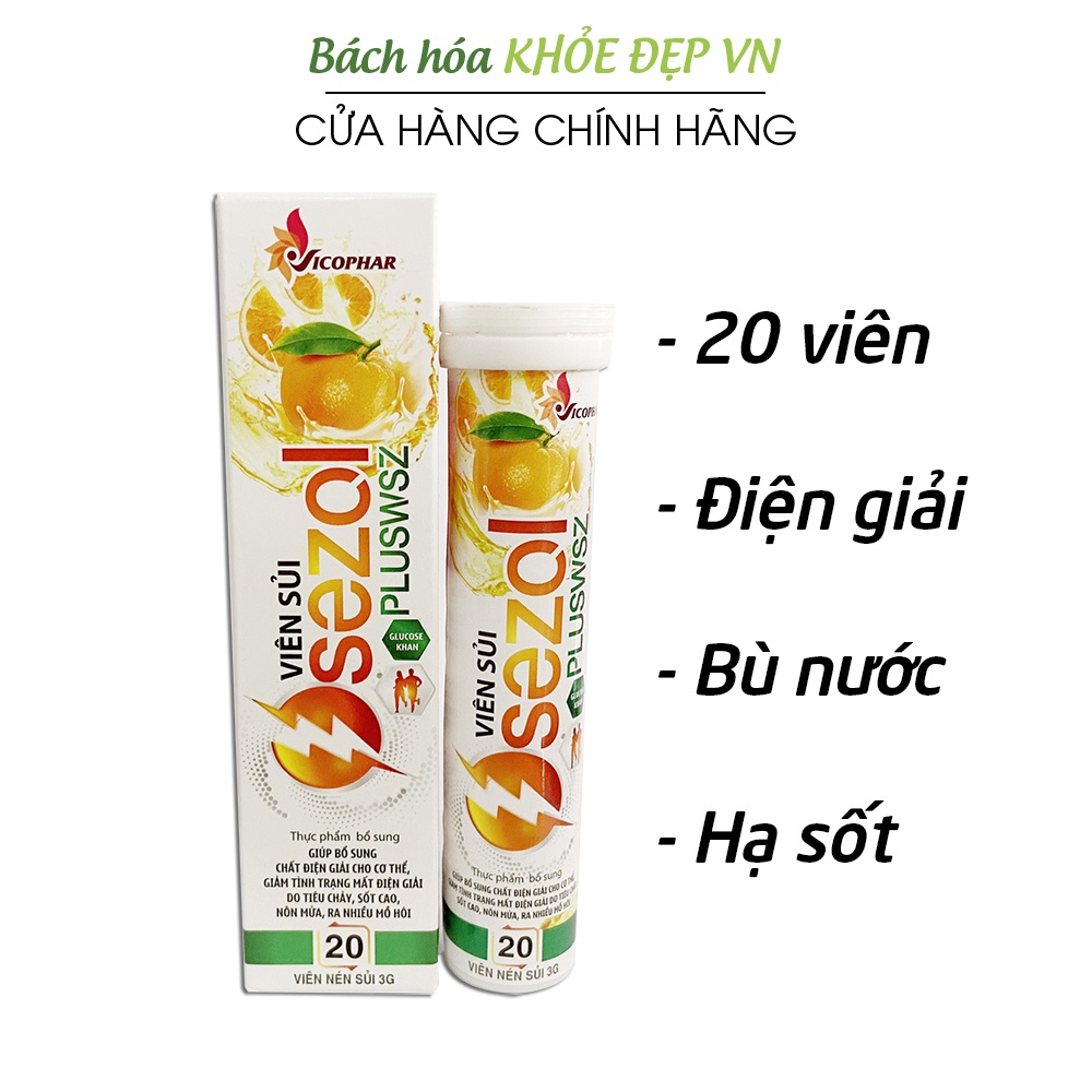 Viên sủi điện giải Osezol Pluzwsz giúp bù điện giải khi ốm, sốt - 20 viên