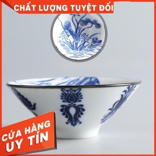 Giá hủy diệt -  Chén Trà Gốm Sứ Bát Tràng Phong Cách Nhật Bản Họa Tiết Vẽ Tay