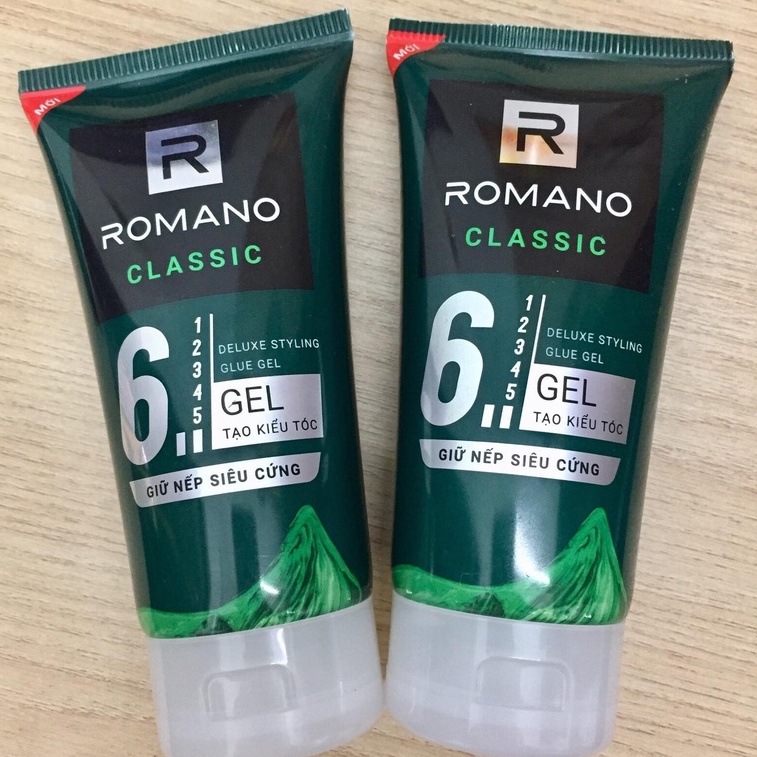 Keo vuốt tóc cứng ROMANO Classic Deluxe Styling Glue Gel 150g