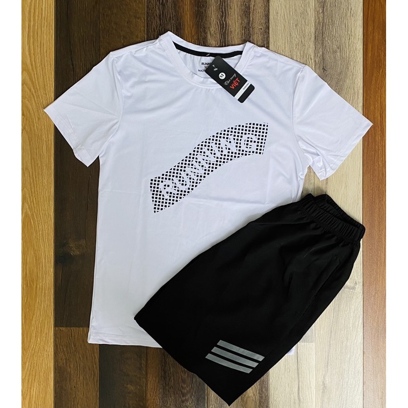 Bộ Thể Thao Nam Running Vải Thun 4 Chiều 💖FREESHIP💖  [NB Fashion] | BigBuy360 - bigbuy360.vn