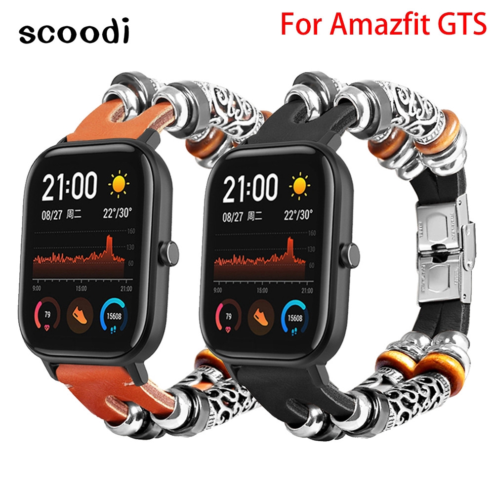 Dây da đeo tay cho đồng hồ thông minh for Xiaomi AMAZFIT gts/GTS 2 2e 2Mini