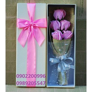 Hoa sáp thơm hộp 5 bông  giá rẻ