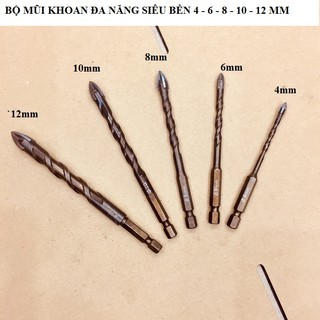 MŨI KHOAN ĐA NĂNG CHÍNH HÃNG  4-6-8-10-12mm