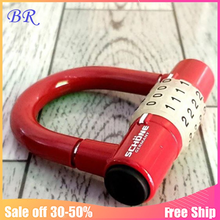 Khóa số chữ U chống trộm nhỏ gọn nhưng rất an toàn ạ [ giao màu ngẫu nhiên ]