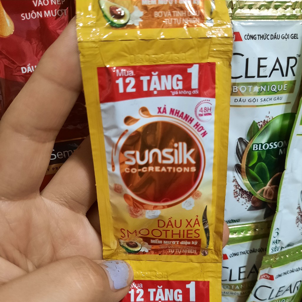 Dầu xả Sunsilk vàng dây 10 gói