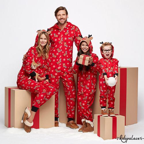 Bộ pajama họa tiết chủ đề Giáng Sinh cho ba mẹ và bé