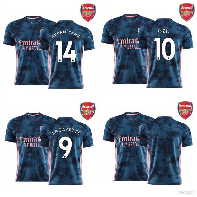 Áo Thun Đá Banh Arsenal Ozil Aubameyang TShirt Plus Size 2020-2021