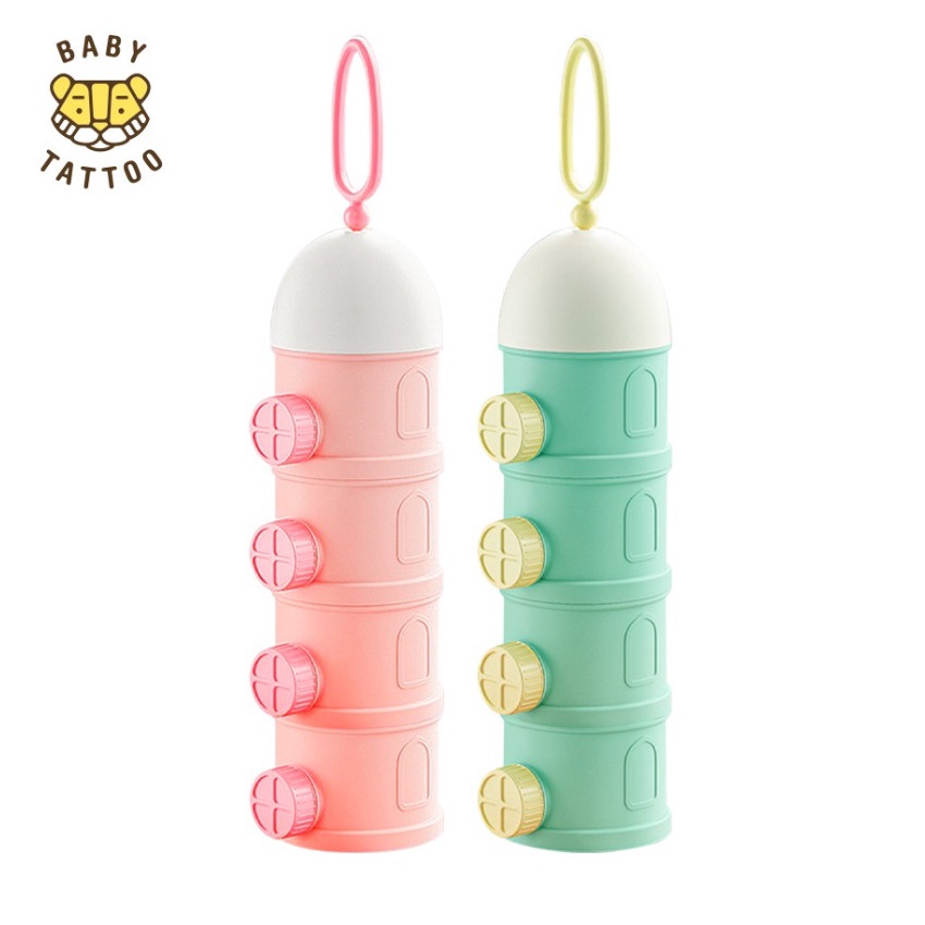 Hộp Chia Bột Sữa, Thức Ăn Nhiều Ngăn, Tiện Lợi, Đa Năng BABY TATTOO