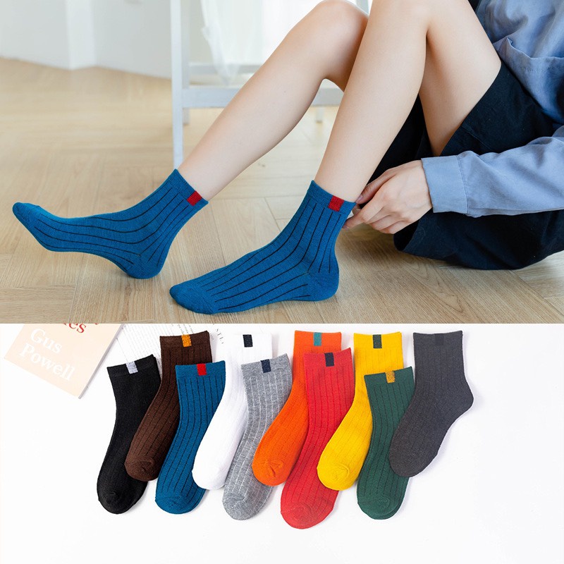 Tất vớ ấm nhiều màu cho bé set 5 đôi❤️Freeship❤️ Cao cổ, chất liệu thoáng chống thối