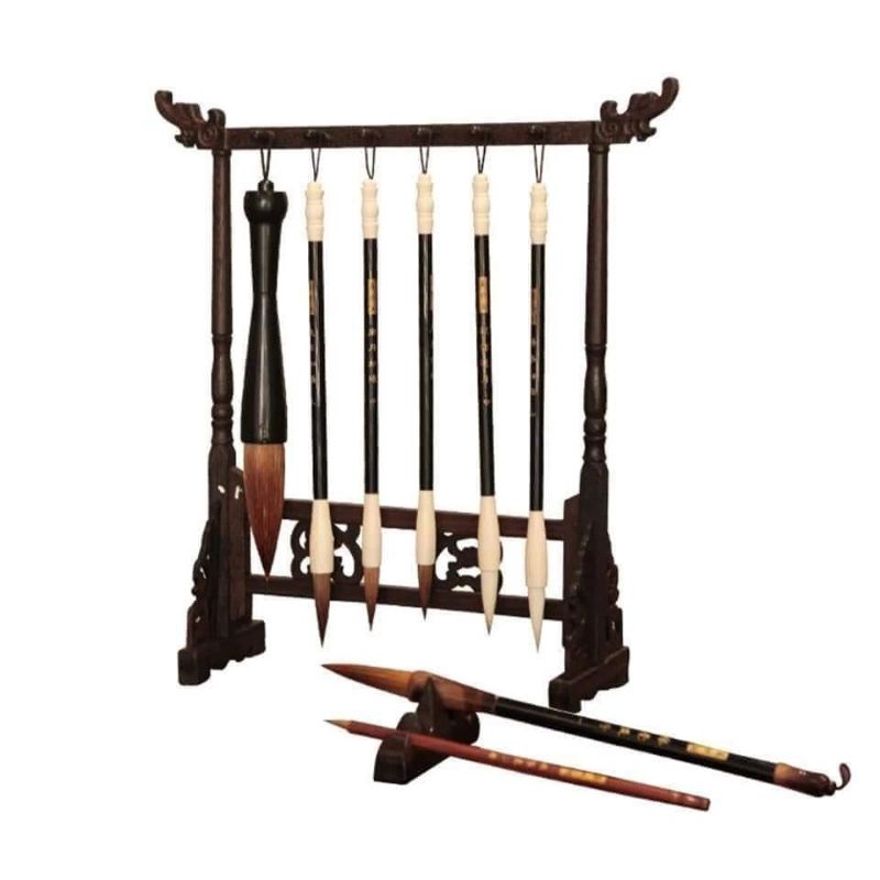 Giá treo bút lông bằng gỗ