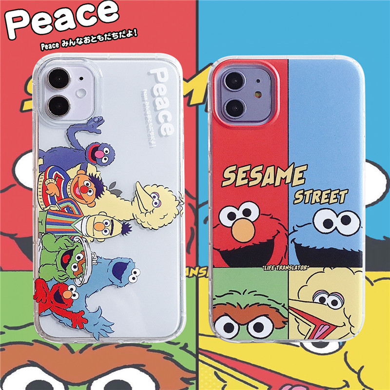 Ốp Lưng Họa Tiết Hoạt Hình Sesame Street Dễ Thương Cho Huawei Nova7I 6se 5i 7se 4e 4 3e 3i Mate40 Mate30 Mate20 P30 P40 P20Pro P20