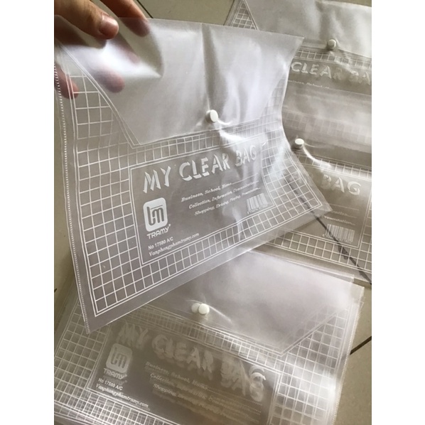 Túi đựng hồ sơ khổ A4 - túi My clear bag khuy bấm