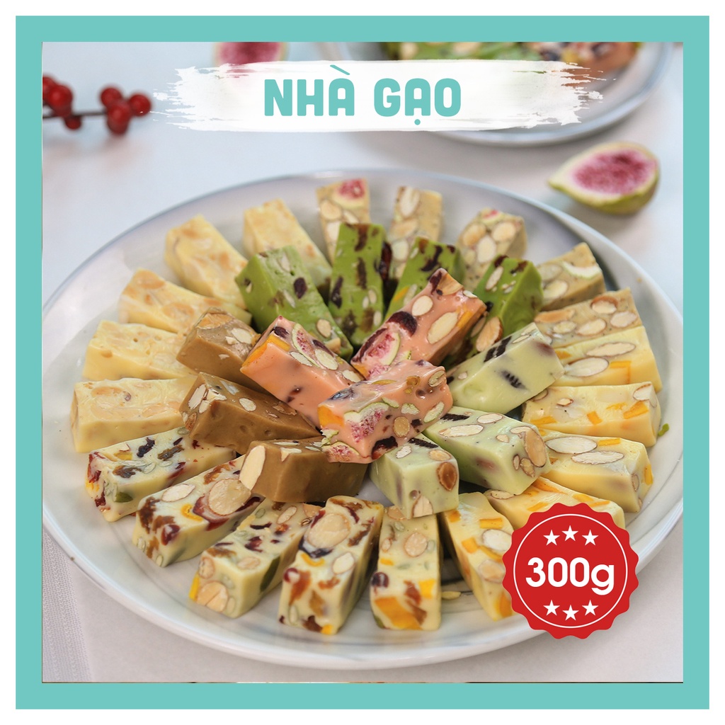 Hộp nougat 8 vị 300gr