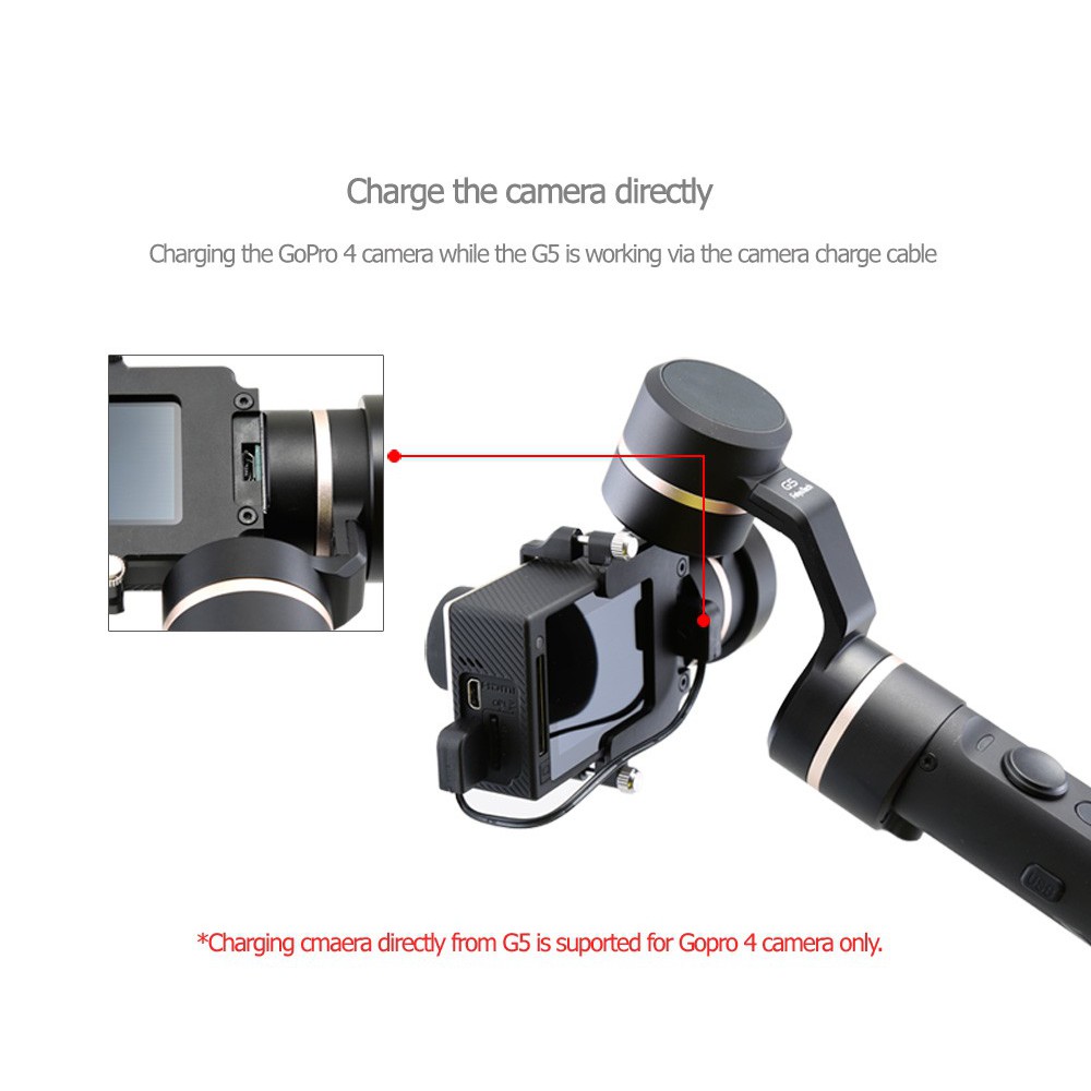 Gimbal Cho GoPro Hero 5- Feiyu Tech version mới nhất FY G5- action camera FY G5 gimbal