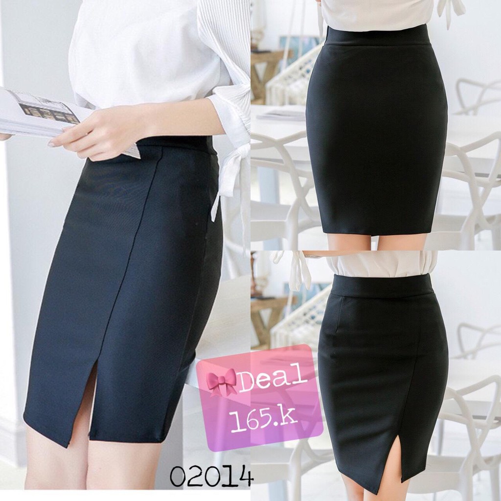 Váy ôm BIG SIZE dáng ôm xẻ trước 02014