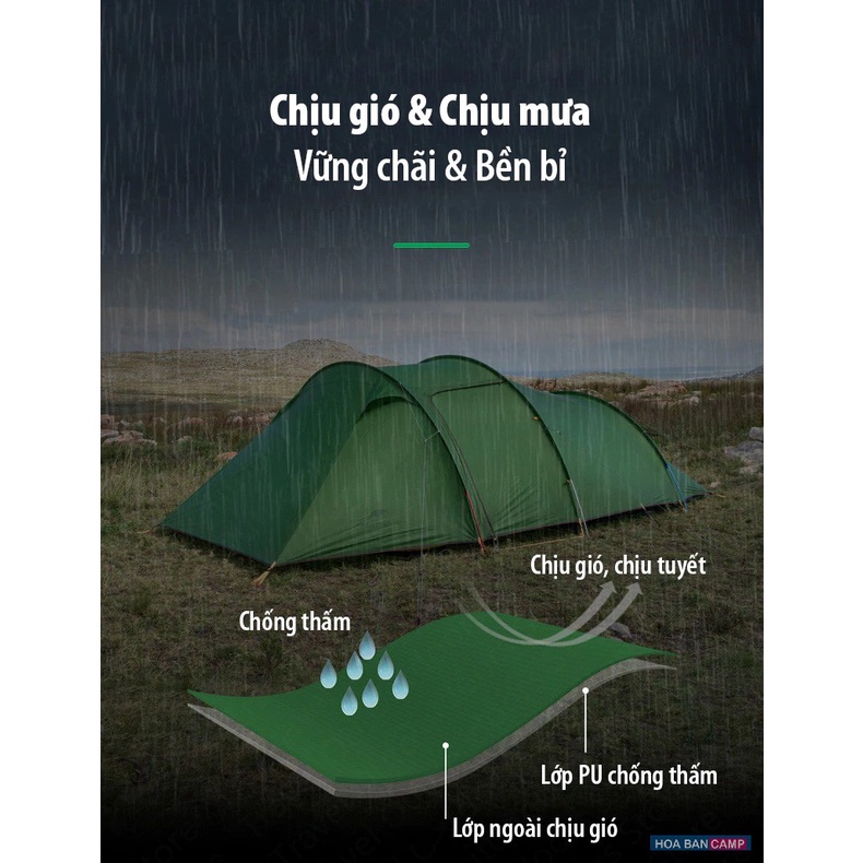 Lều 3 Người NatureHike Opalus NH17L001-L
