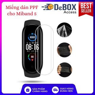 [Miband 5] Miếng dán PPF 4 lớp dành cho Xiaomi Miband 5/Mi band 5 kèm phụ kiện dán