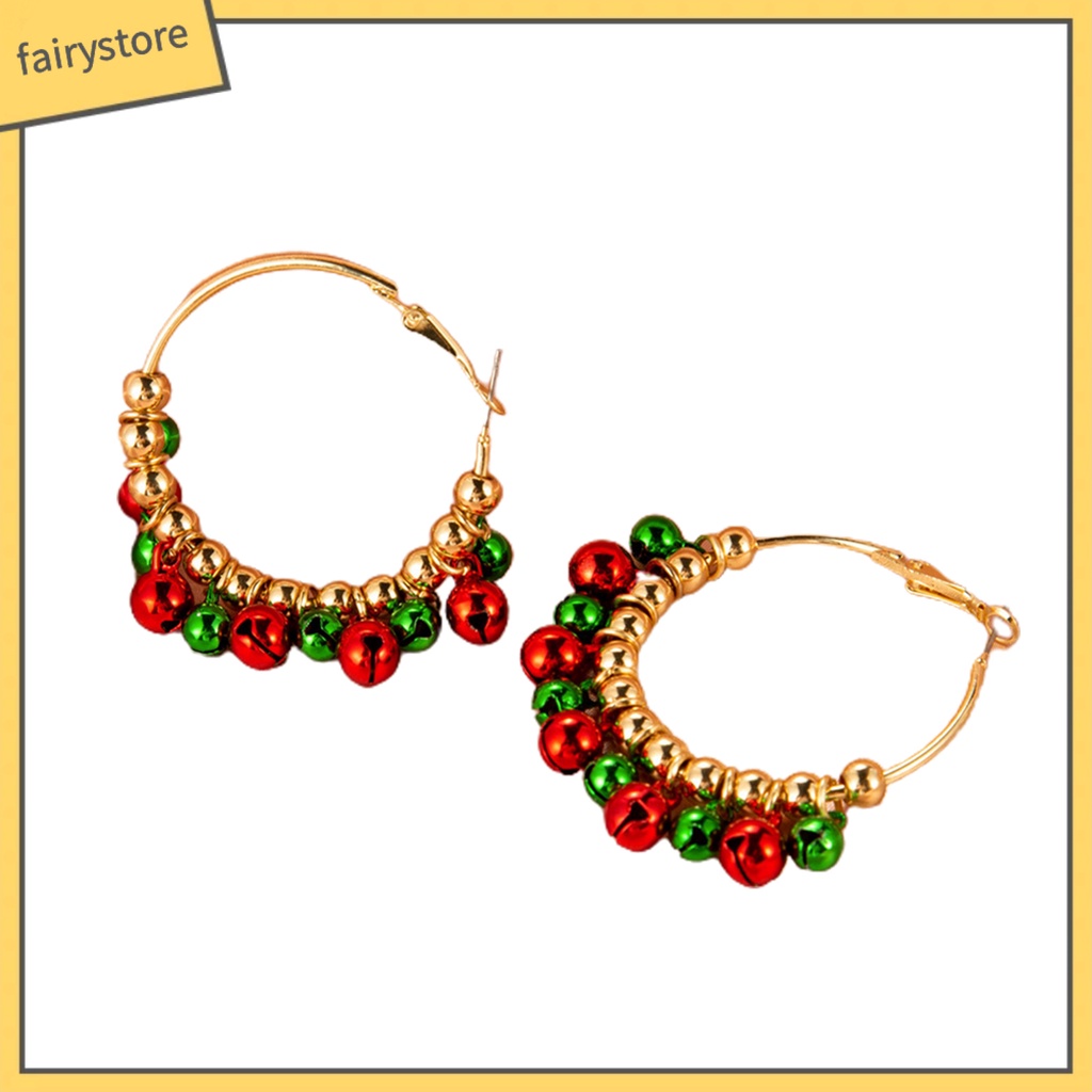 Đôi khuyên tai thiết kế hình giáng sinh đáng yêu