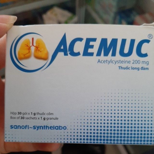 ACEMUC 200MG( HỘP 30 GÓI,)