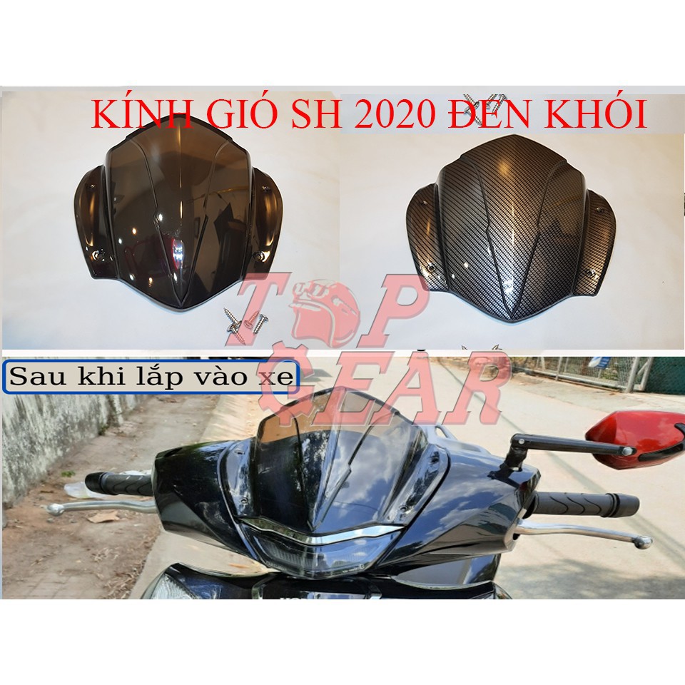Mão SH 2020 2023 Nhựa Trong và Carbon Cá Tính