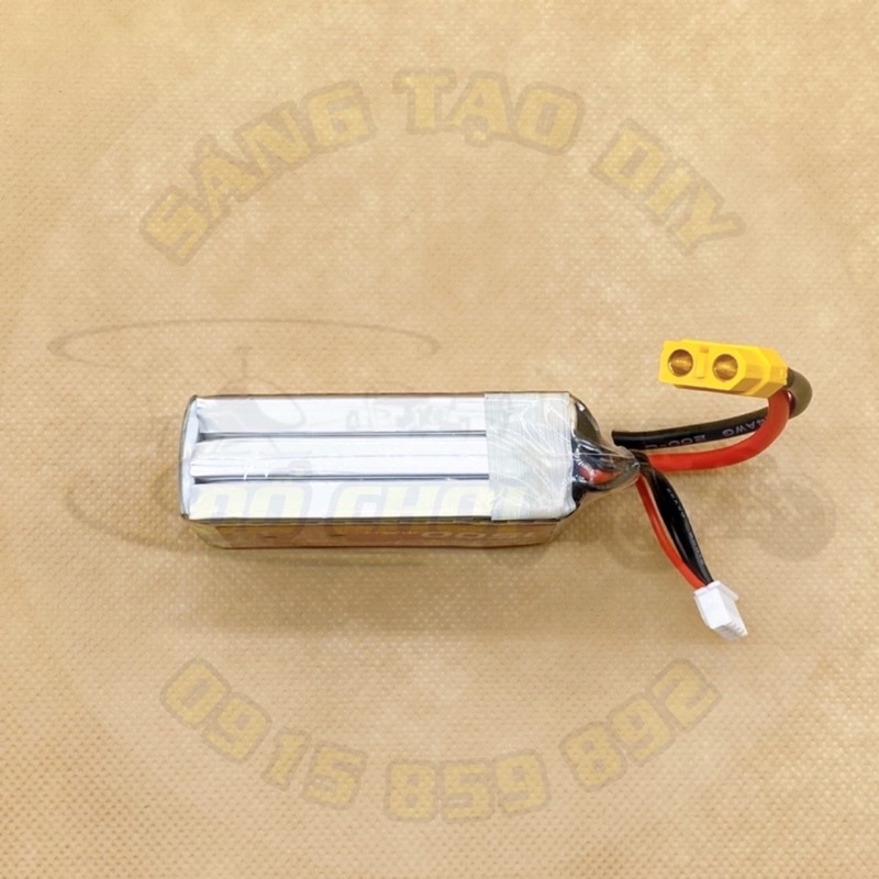 Pin Lipo 3s 1500 mAh 45C. Giắc XT60 và giắc T