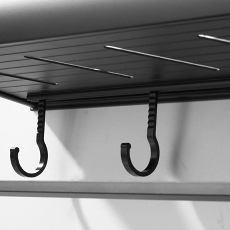 Giá Đỡ Đồ Dùng Nhà Tắm / Dầu Gội Gắn Tường Kèm Móc Treo Khăn Tiện Dụng