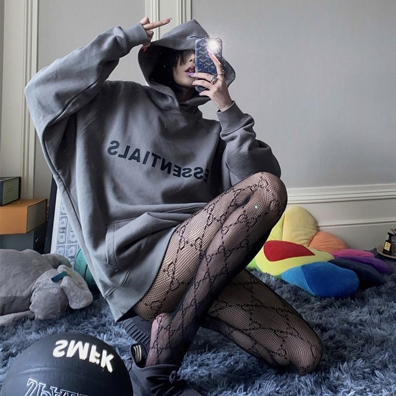 Áo Hoodie ESSENTIALS Phối Mũ 2 Lớp Màu Xám Đặc Biệt, Nỉ Ngoại Cao Cấp Cực Kỳ Dày Dặn Thoáng Khí Hàng Hot Trend 2022