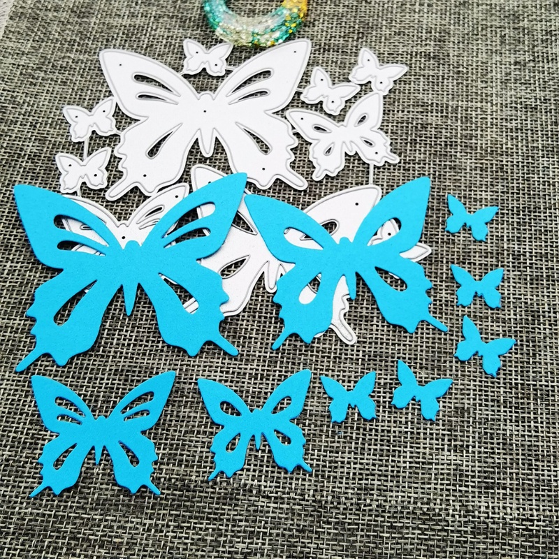 Khuôn cắt giấy làm từ kim loại hình bươm bướm trang trí Scrapbook