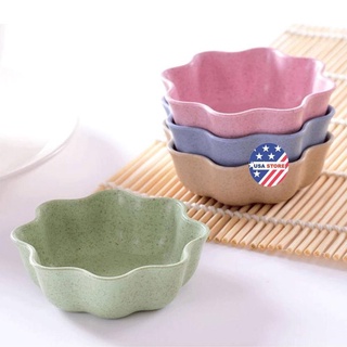 Chén Bát Nhỏ Đựng Nước Mắm Chấm Đồ Ăn Hình Chiếc Lá Màu Lúa Mạch [ Hỏa Tốc HCM ]