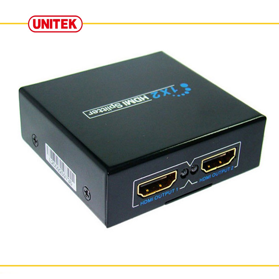 Bộ chia HDMI 1 ra 2 – HDMI Splitter 1x2 - chia cổng ra 2 màn hình TV, máy chiếu