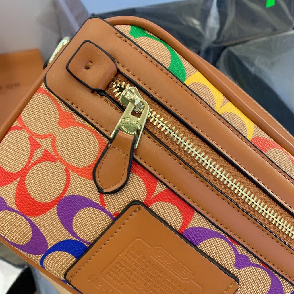 Túi Co ach cầu vồng siêu hot